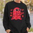 Happy Valentine Cute Ghost Retro Be My Boo Spooky Ghost Sweatshirt Gifts for Him