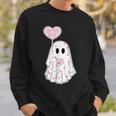 Happy Valentine Ghost Retro Be My Boo Valentine's Day Ghost Sweatshirt Gifts for Him