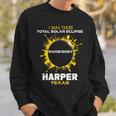 Harper Texas Total Solar Eclipse 2024 Sweatshirt Gifts for Him