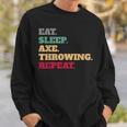 Hatchetman Eat Sleep Axe Throwing Sweatshirt Gifts for Him