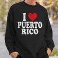 I Heart Love Puerto Rico Sweatshirt Gifts for Him