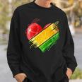 Heart In Pan African Colors Celebrate Afro American Heritage Sweatshirt Gifts for Him