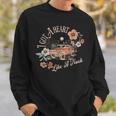 I Got A Heart Like A Truck Western Country Music Cowboy Sweatshirt Gifts for Him