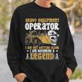 Heavy Equipment Operator Legend Occupation Sweatshirt Gifts for Him