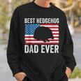 Hedgehog Dad American Flag Hedgehog Lovers Owners Men Sweatshirt Gifts for Him