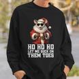 Hell Yeah I Suck Toes Possum Santa Embarrassing Christmas Sweatshirt Gifts for Him