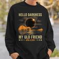 Hello Darkness My Friend Solar Eclipse April 8 2024 Sweatshirt Gifts for Him