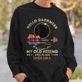 Hello Darkness My Old Friend Total Eclipse 2024 Indiana Sweatshirt Gifts for Him