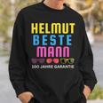 Helmut Beste Mann 100 Jahre Garantie Mallorca Party Schwarz Sweatshirt Geschenke für Ihn