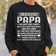 Herren Bonus Papa Stiefpapa Stiefkinder Sweatshirt Geschenke für Ihn