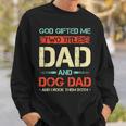 Herren God Hat Mir Zwei Titel Geschenkt Papa Und Hund Papa Lustigerater Sweatshirt Geschenke für Ihn