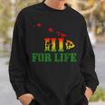 Hi For Life Hawaii Reggae Music Hawaiian Rastafari Rasta Sweatshirt Gifts for Him