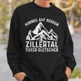 Himmel Auf Erden Zillertal Tuxer Glacier Skier Men's Black Sweatshirt Geschenke für Ihn