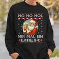 Ho Ho Hol Mir Mal Ein Bier Santa Christmas Black Sweatshirt Geschenke für Ihn