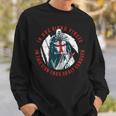 In Hoc Signo Vinces Medieval Aesthetics Knight Cross Warrior Sweatshirt Gifts for Him