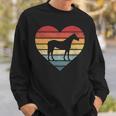 Horse Lover Horseback Riding Equestrian Retro Vintage Sweatshirt Gifts for Him