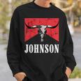 Howdy Cojo Western Style Team Johnson Family Reunion Sweatshirt Gifts for Him