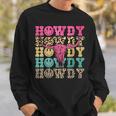 Howdy Smile Face Rodeo Western Country Southern Cowgirl Sweatshirt Gifts for Him