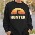 Hunter Silhouette At Sunset Hunter Sweatshirt Geschenke für Ihn