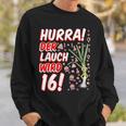 Hurra Der Lauch Wird 16 16Th Birthday 16Th Anniversary Fun Sweatshirt Geschenke für Ihn