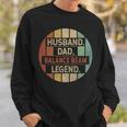 Husband Dad Balance Beam Legend Vintage Sweatshirt Gifts for Him