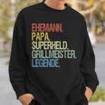 Husband Papa Grillmeister S Sweatshirt Geschenke für Ihn