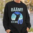 Ich Bin 10 Jahre Geburtstag Sweatshirt Geschenke für Ihn