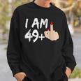 Ich Bin 49 Plus 1 Mittelfinger Zum 50 Geburtstag Sweatshirt Geschenke für Ihn