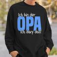 Ich Bin Der Opa, Kann Das Enkelkind Sweatshirt, Schwarz Für Großväter Geschenke für Ihn