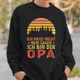 Ich Bin Der Opa Papa Family Sweatshirt Geschenke für Ihn