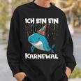 Ich Bin Ein Karnewal Black Sweatshirt Geschenke für Ihn