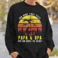 Ich Habe Zwei Titel Papa & Opa Und Ich Rocke Sie Beide Kapuzenjacke Sweatshirt Geschenke für Ihn