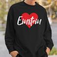 Ich Liebe Einstein First Name Love Heart S Sweatshirt Geschenke für Ihn