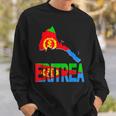 Ich Liebe Eritrea Flag In Eritrean Map Love Eritrea Flag Map Sweatshirt Geschenke für Ihn