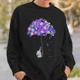 I'll Remember For You Purple Elephant Alzheimer's Awareness Sweatshirt Gifts for Him