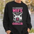 I'm A Drummer's Wife Women Drummer Drumset Drum Set Sweatshirt Gifts for Him