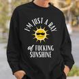 I'm Just A Ray Of Fucking Sunshine Sarcastic Sweatshirt Gifts for Him