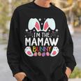 I'm The Mamaw Bunny Matching Family Easter Party Sweatshirt Gifts for Him