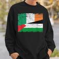 Ireland Palestine Flags Half Irish Half Palestinian Sweatshirt Gifts for Him