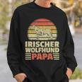 Irischer Wolfshund Papa Irish Wolfhound Windhund Besitzer Sweatshirt Geschenke für Ihn