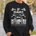 Isaias Fix It Lustiger Geburtstag Personalisierter Name Papa Geschenkidee Sweatshirt Geschenke für Ihn