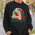 Italienisches Mädchen Retro-Sweatshirt, Stolzes Design im Vintage-Stil Geschenke für Ihn