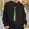 Italy Flag Fake Tie For Italian Fans Sweatshirt Geschenke für Ihn