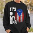 It's In My Dna Puerto Rico Flag Puerto Rican Fingerprint Sweatshirt Gifts for Him