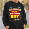 Its My Grandpa Birthday Boy Space Astronaut Family Matching Sweatshirt Gifts for Him