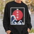Japanese Retro Style Kanagawa The Great Wave Sweatshirt Gifts for Him