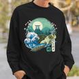 Japonés Tortuga Mar Gran Ola Kanagawa Japón Arteintage Camisa de entrenamiento Regalos para él