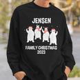 Jensen Family Name Jensen Family Christmas Sweatshirt Gifts for Him