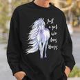 Just A Girl Who Loves Horses Horse Riding Women Sweatshirt Gifts for Him