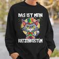 Karneval Katze Sweatshirt, Schwarzes Das Ist Mein Katzenkostüm Outfit Geschenke für Ihn